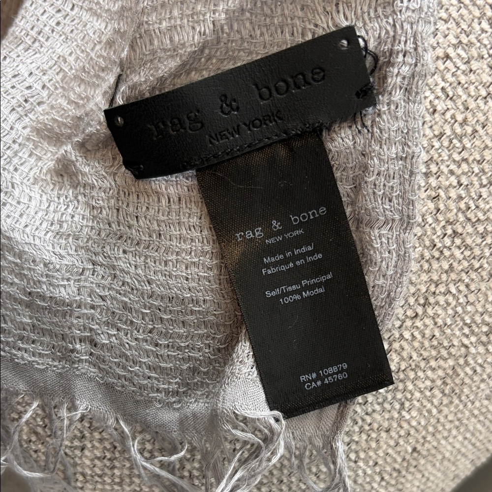 rag & bone Gray Modal Scarf - Picture 2 of 3